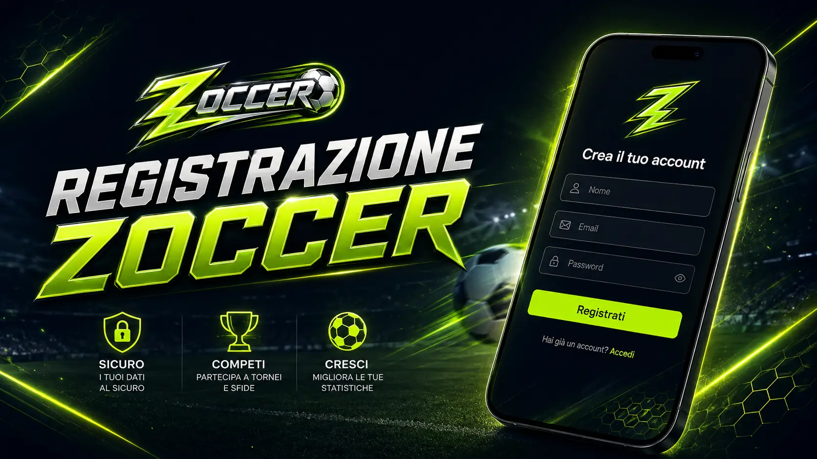Come Registrarsi e Accedere a Zoccer